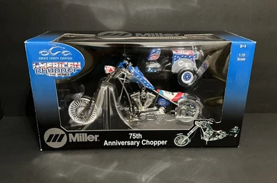 Miller/Orange County Choppers 75th Anniversary Diecast Bike 1:10 Scale - Image 1 of 4