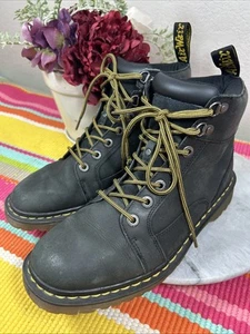Botas altas Dr. Martens Nashville de cuero negro unisex talla EU 42 US M9 L10 - Imagen 1 de 12