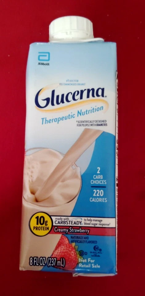 Bebidas proteicas Glucerna Carbsteady (fresa cremosa) Foto 1 de 1