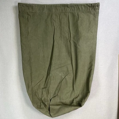 VTG WWII Canvas Garment Laundry Bag HBT Military Denim 1940s 40s 50s Army USMC - Image 1 of 4