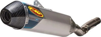 FMF Factory 4.1 RCT Aluminum Carbon Tip Slip-On w/Stainless Mid Pipe (042291) - Image 1 of 1