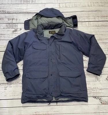 Chaqueta de Expedición Parka Azul Hinchada De Colección Eddie Bauer Talla Grande Para Hombre Plumón de Ganso Foto 1 de 4
