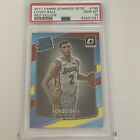 2017-18 Donruss Optic #199 Lonzo Ball (Rc) Red And Yellow Lakers Psa 10