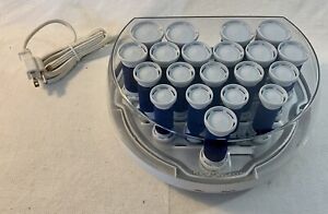 REMINGTON MODEL H1052 HOT ROLLERS CURLERS MIST REGULAR WITH CLIPS BLUE