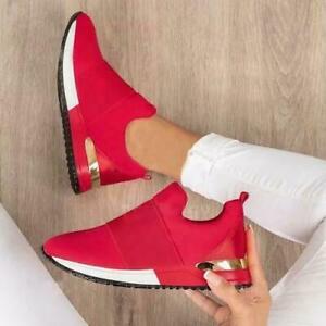Women Sneakers Loafers Ladies Slip-On Sneakers Slip On Casual Comfort Shoes