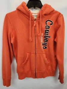 Oklahoma State University Full Zip Hoodie Sweatshirt Women's SM Cowboys Orange - Picture 1 of 4