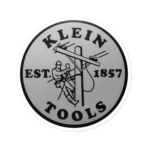 Klein Tools Logo Aufkleber Elektriker Geselle runde Aufkleber, drinnen\draußen - Bild 1 von 16
