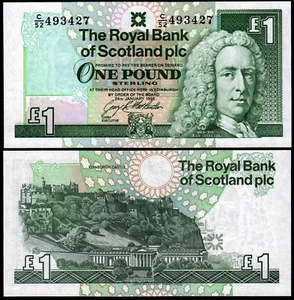 SCOZIA ROYAL BANK PLC 1 STERLINA (P351c) 1996 UNC - Foto 1 di 1