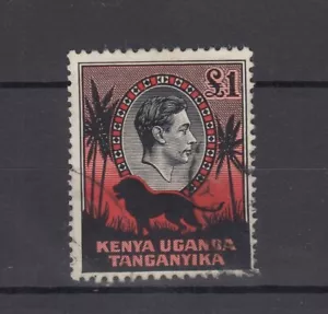 Kenia Uganda y Tanganica KGVI 1938 £1 p13.25/13.75 SG150 usado fino BP11662 - Imagen 1 de 1