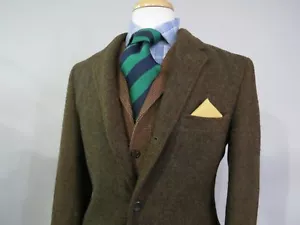 VTG Arthur M Rosenberg New Haven J Press style Harris tweed sport coat 40 R - Picture 1 of 11