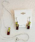 Sterling Silver Bloody Mary Earrings/Pendant Set By Silver Moon-New