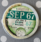 TAX DISC - OLD VINTAGE VEHICLE LICENCE - ANNUAL JANUARY 1966 PRIVATE HILLMAN CAR