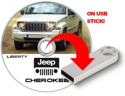 Jeep Cherokee Liberty (KK) 2008-12 manuale officina per i sistemi Win/Mac su USB - Immagine 1 di 4