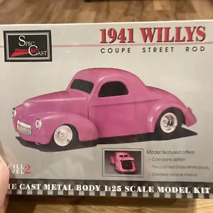 SPEC CAST 1941 WILLYS COUPE STREET ROD, DIE CAST METAL BODY 1:25 SCALE SEALED - Picture 1 of 6