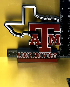 Texas A & M Aggies Mapa De Colección Esquema Equipo Logo Placa Shelia's Coleccionables - Imagen 1 de 7