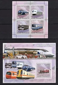 Guinea Bissau Trains - Locomotives Metropolitano Timbres - stamps MNH** М109 - Picture 1 of 1