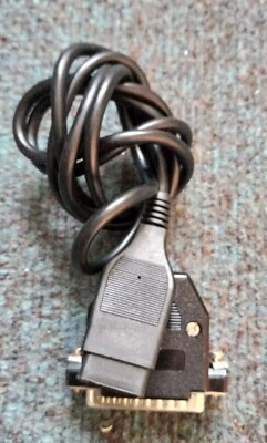 Serial 9 Pin Din (Male) to Parallel 25 Pin (Male) cable 1.1m - Image 1 of 2