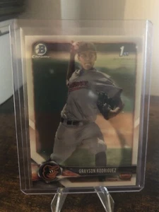2018 Bowman Draft Chrome 1st - Grayson Rodriguez #BDC-73 O's! MUST HAVE ROOKIE!! - Picture 1 of 2