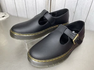 New! Doc Martens Black Zavala Smooth Mary Jane’s Women Size 8 - Picture 1 of 7