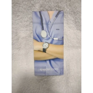 Speidel Scrub Watch Easy Read Medical Nurse Second Hand Silicone Band - Picture 1 of 6