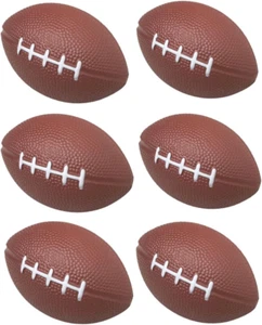 1 Dozen 4" Foam Mini Football Stress Balls, Mini Sport Balls, Superbowl Decorati - Picture 1 of 12