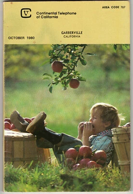 Rare Vintage 1980 Telephone Book from Garberville, California -- weed country! - Image 1 of 2