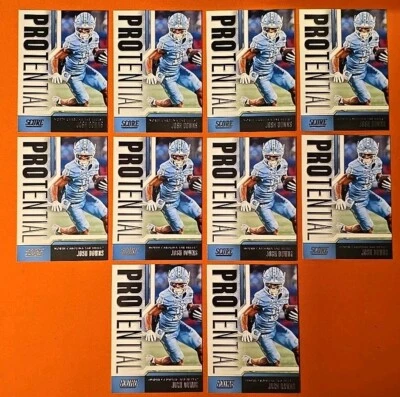 🔵⚪️🔵 (10) 2023 Score JOSH DOWNS #11 PROTENTIAL INSERT TAR HEELS COLTS 🔵⚪️🔵 - Image 1 of 4