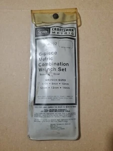 Vintage Craftsman Metric 6pc Combination Wrench Set 9-4292, 12pt V And VV Series - Picture 1 of 12
