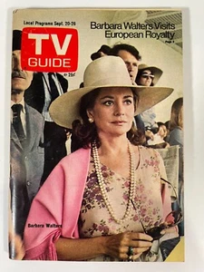 1975 TV GUIDE Barbara Walters NY Metro Edition - Picture 1 of 2