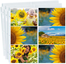 Dunwell Photo Album Refill Pages 12x12 - (4x6 Landscape, 10 Pack) - 120 Photos
