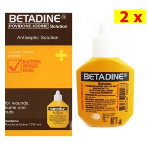 2x Betadine Povidone Iodine Wound Infection Solution 15cc - Picture 1 of 4