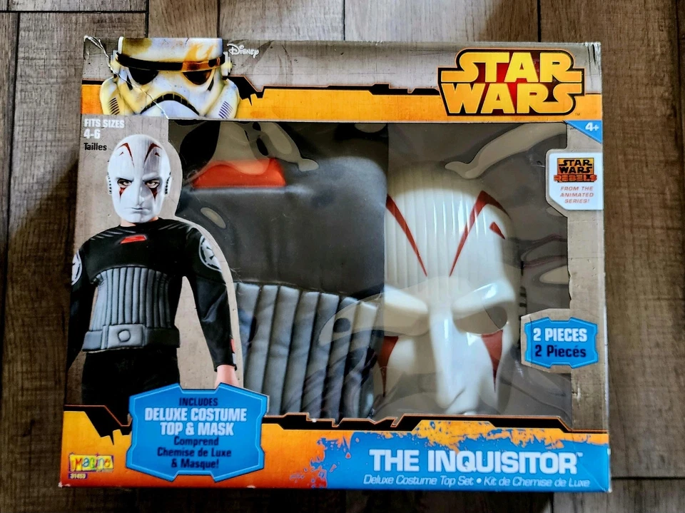 Disney Star Wars Rebels El Inquisidor Disfraz de Lujo Conjunto de Top y Máscara Talla 4-6 Foto 1 de 1