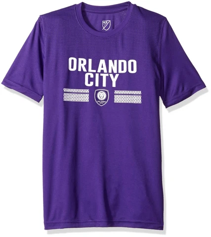 MLS Orlando City SC Boys Performance Short Sleeve Tee, Regal Purple, X-Large Cover