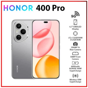 Honor 400 Pro 5G GREY 12GB+512GB Dual SIM Unlocked Android Cell Phone - Picture 1 of 6