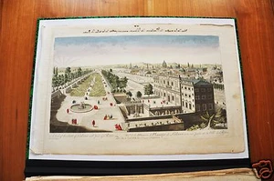 VUE DE LA MAISON DE PLAISANCE DE LODOVISI (VUE D'OPTIQUE FIN XVIIIéme). - Imagen 1 de 1