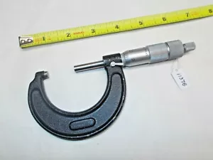 M.G. TOOL CO. Micrometro da macchinista 1" - 2", .001", facce in acciaio, N.Y., USA - Foto 1 di 3