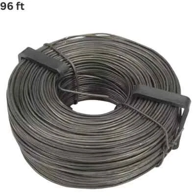 SELECT STEEL TIE WIRE Rebar Bailing Steel Tie Wire Roll 16 Gauge 96 Feet Coil USA Made Bare Wires NEW
