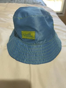 UV Skinz Bucket Hat Youth Boys Reversible Sunwear Blue SHARKS or Blue Solid 3T - Picture 1 of 5