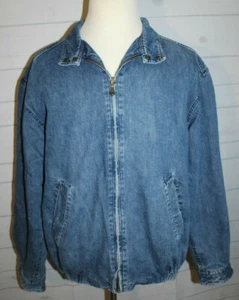 Vintage 90's Nautica Runaway Denim Jean Jacket w/ Colorblock lining - Medium - Picture 1 of 4