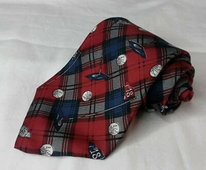 Vintage Rooster West End Kollektion 18. Loch Golf Thema Herren Krawatte - Bild 1 von 6