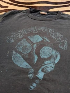 Vintage Rare 90s Dystopia T Shirt L Crust Punk Hardcore Sludge Metal Two Sided - Bild 1 von 9