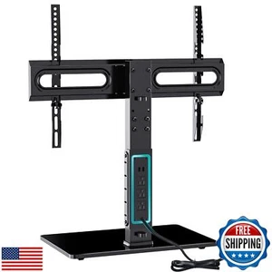 WALI TV Stand with Power Outlet, Universal TV Mount Stand for 32-70 inch TVs, - Picture 1 of 5