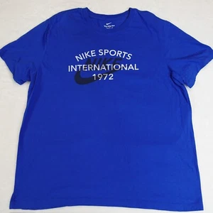 Nike Sports international 1972 Men's T-Shirt Blue Size XL - Picture 1 of 11