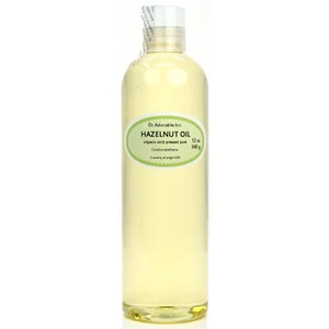 12 Oz Premium Pure Organic Cold Pressed Best Fresh Hazelnut Oil Multi Purpose - Picture 1 of 5