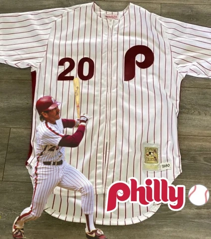 1980 AUTHENTIC VINTAGE MIKE SCHMIDT PHILLIES JERSEY 48 XL MITCHELL NESS Cover