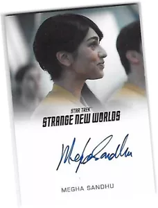 Star Trek Strange New Worlds Season 1 - Megha Sandhu FB Ltd Autograph/Auto Card - Picture 1 of 3
