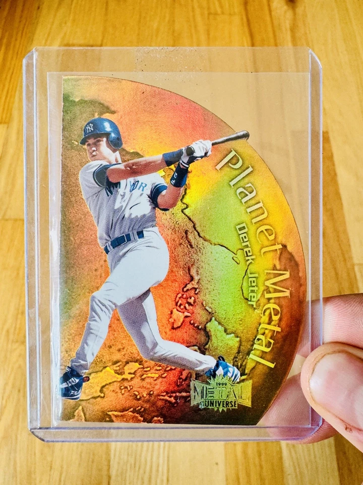 1999 Skybox Metal Universe PLANET METAL #6 Derek Jeter Yankees HOF RARE DIE CUT - Image 1 of 1