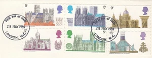 Cathedrals GB Used London WC 1969 ON PIECE (150011) - Picture 1 of 1