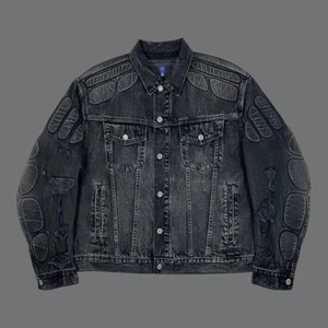 Size XL - Padded Denim Jacket In Washed Grey Yeezy GAP Engineered By BALENCIAGA - Picture 1 of 7