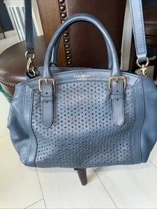 Kate Spade Mercer Isle Sloan Umhängetasche blau/grau Leder - Bild 1 von 8